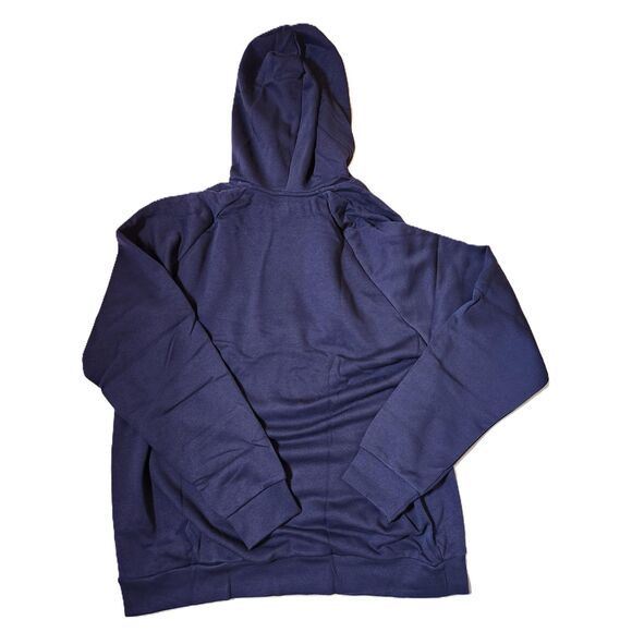 Under Armour Hoodie Men's size 2XL Rival Fleece Big Logo Navy Blue - Picture 2 of 9